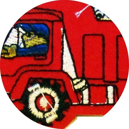 Red Truck Iron On Patch 5.5 x 8.5 cm Badge Patches Kids Embroidered Badges P255