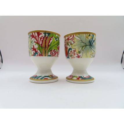 Golden Lily Egg Cups Ceramic 6.5 CM Gift Christmas Kitchen Dishwasher Proof Home