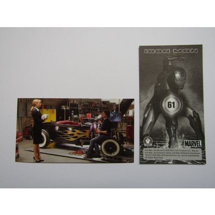 Marvel - Iron Man The Movie 2008 - Preziosi Sticker Drop-down Choice (e18)