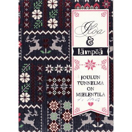 Christmas Greetings Finland Postcard posted VGC