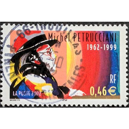 STAMP France SG3845 2002 0.46Euro Jazz Michel Petrucciani Used