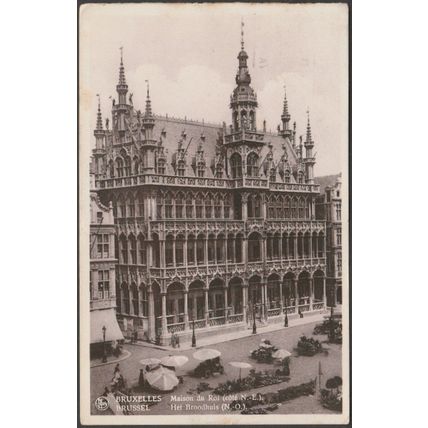 Côté Nord-Est, Maison du Roi, Bruxelles, 1937 - Thill Nels CPA