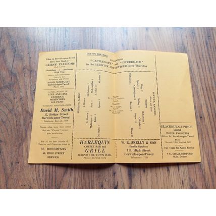 1963/64 Berwick Rangers vs Stirling Albion, 12/10/1963 Scottish Div 2 *FREE P&P