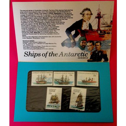 Australian Antarctic Territory 1980 Ships of the Antarctic series II set card