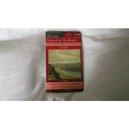 Cassini Historical Map 'old' Series "Norwich & the Broads" Matches OS sheet 134
