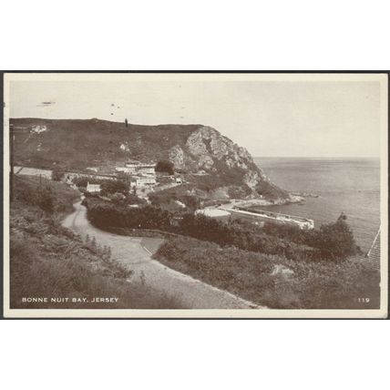 Bonne Nuit Bay, Jersey, 1955 - Postcard