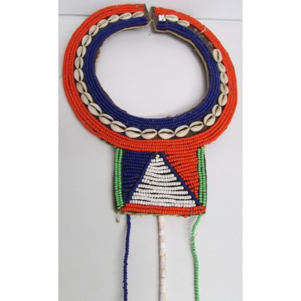 100% Original AFRICAN MAASAI MASAI TRIBAL BEADED Bib Collar Necklace