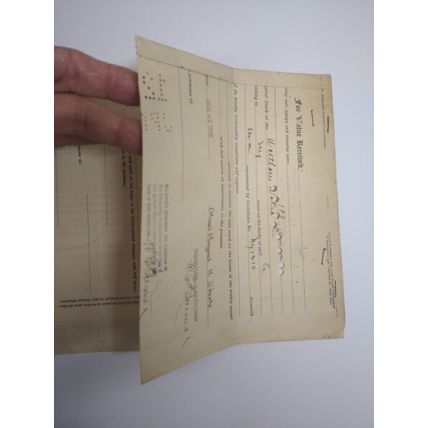 Vintage 1946 Certificate 100 Shares Waltham Watch Co , Signed, 20.5 x 30.5 cm