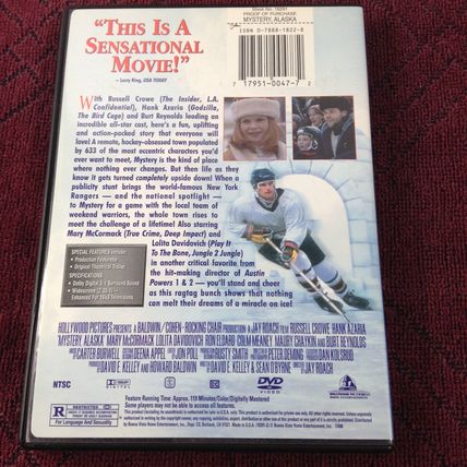 Mystery Alaska - 1999 - Comedy/Sport - Rated R - DVD - Used