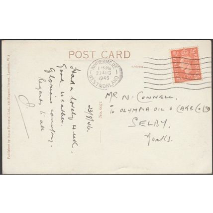 Dunmail Raise, Grasmere, Westmorland, 1946 - Aero Pictorial RP Postcard