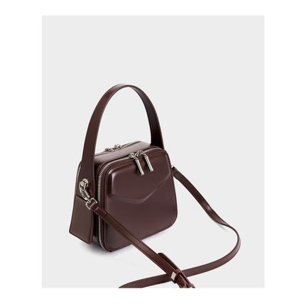 Genuine Leather Women Shoulder Bag Brown