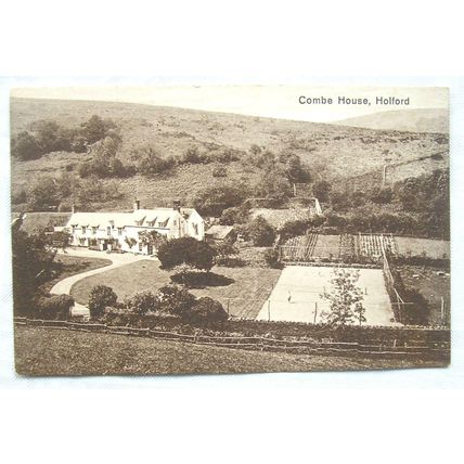 1928 postcard Combe House, Holford, Somerset
