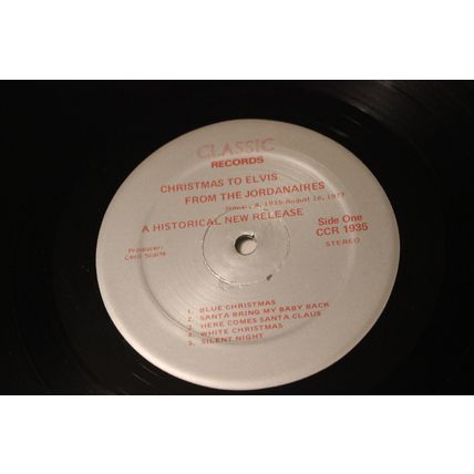The Jordanaires LP-CHRISTMAS TO ELVIS FROM THE JORDANAIRES STEREO