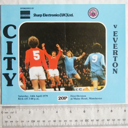 1979 programme Manchester City v. Everton