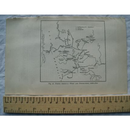 1937 map North America = West & North-west 1668-1800