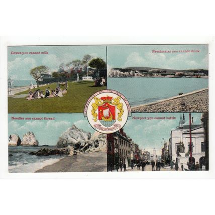 Curiosities of the Isle of Wight Postcard W J Nigh Novelty Series
