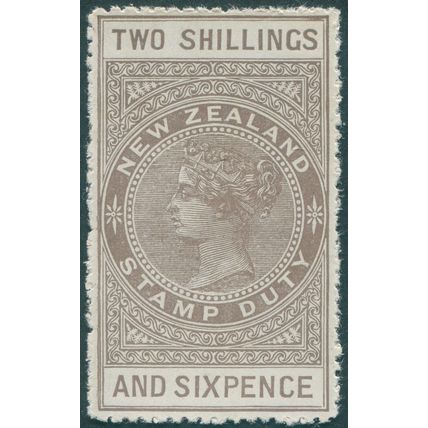 New Zealand 1913 2s 6d grey-brown Perf 14 Postal Fiscal SGF99 MNH