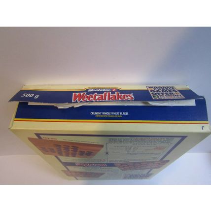 Weetabix 1993 Weetaflakes Cereal Box Wooden Puzzle Games Offer