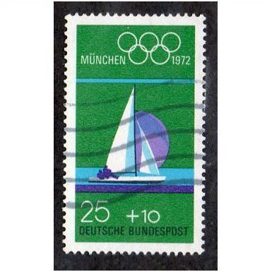 GER 1972 25pf +10 'OLYMPICS ( 5TH SERIES) FINE USED (EBID11229)