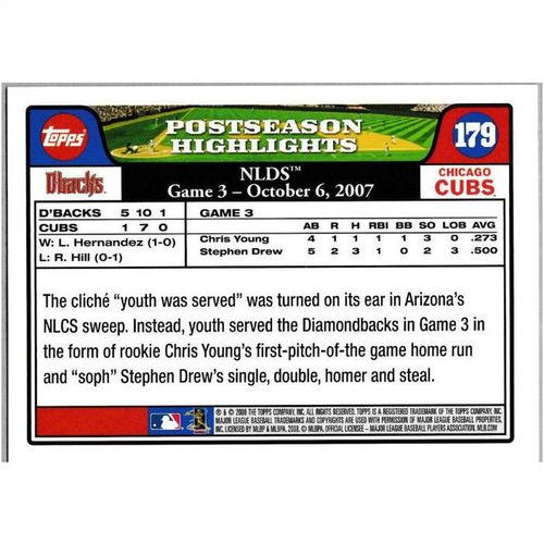 2008 Topps - #179 - Chris Young