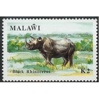 Malawi 1991 Wildlife K2 Rhinoceros Unmounted Mint NHM SG 861 Sc585 postage Stamp