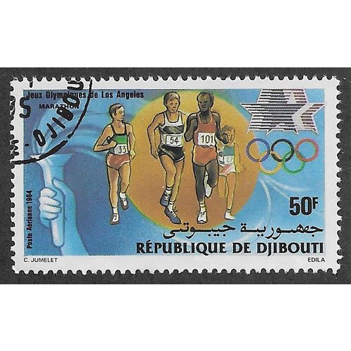 DJI 1984 50f 'OLYMPIC GAMES' FINE USED (EBID 55-097)