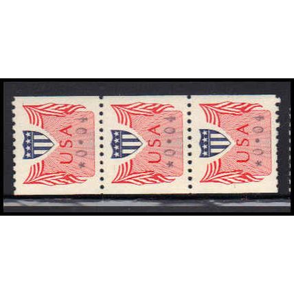 CVP31 4c Shield Very Fine MNH Dry Gum Strip of 3 PA5151