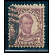 Used 635 3c Abraham Lincoln Fine M09845