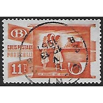 Belgium Pa Mi 30 A: 11 Fr. orange Parcel Stamp: Parcel Counter, line perf. 12½