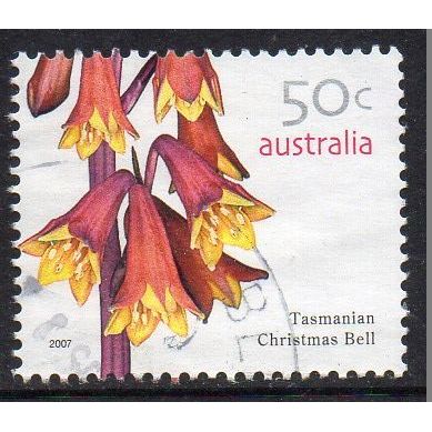 Australia 2007 Wildflower Definitive - Tasmanian Christmas Bell 50c Sheet Used
