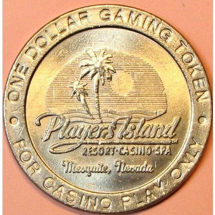 Players Island. $1 Casino Token. Mesquite, NV. P92.