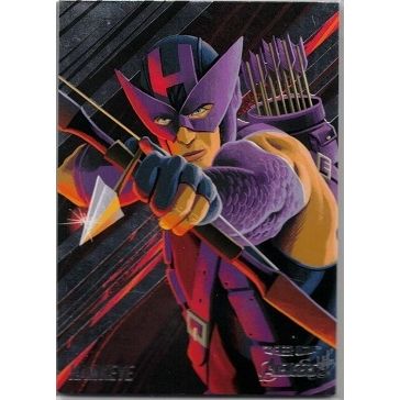 2022 FLEER ULTRA AVENGERS base card # 58 HAWKEYE