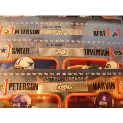 2010 Topps Chrome, Gridiron Lineage, 16-Cards, STARS!!!