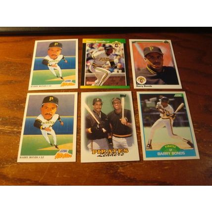 1988-1993, 32-Cards, BARRY BONDS, Giants, Check scans