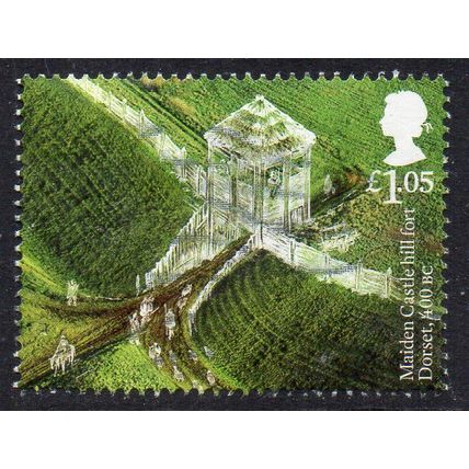 GB 2017 Ancient Britain - Maiden Castle Hill Fort, Dorset £1.05 Used