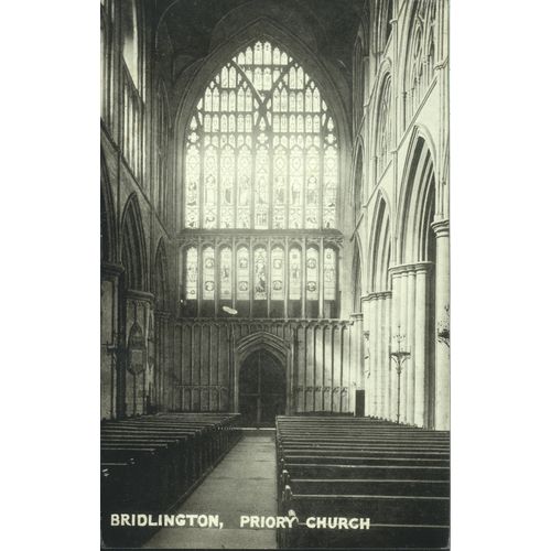 Antique Queens Series PC 1914 - Bridlington Priory Church - Yorkshire
