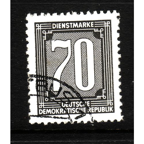 GERMANY EAST 1956 OFFICIAL STAMPS 70pf BLACK SG EO261 FINE USED