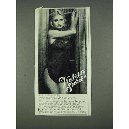 1978 Victoria's Secret Teddy by Ralph Montenero Ad