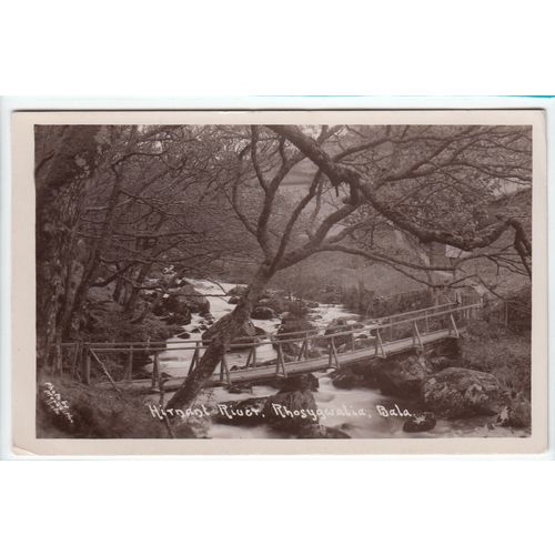 Hirnant River Rhosygwalia Bala Postcard RP Merionethshire