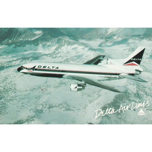 Delta Lockheed L1011 Tristar Civil Aviation Postcard (A25166)