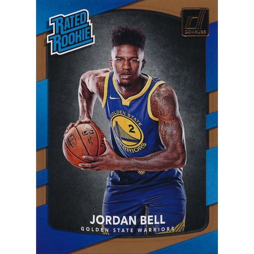 2017-18 Donruss Rated Rookie 163 Jordan Bell RC Golden State Warriors