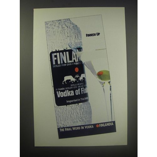 1990 Finlandia Vodka Ad - Finnish Up