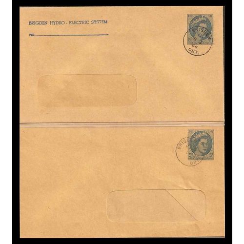 Canada #EN543-15c Postal Sta Special Order U 1964 pair Wilding