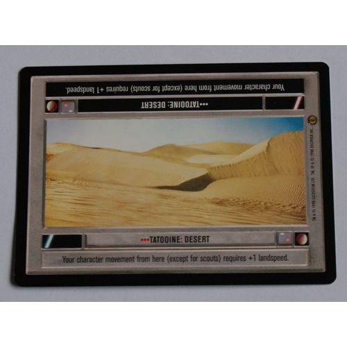Star Wars CCG: Jabba's Palace Limited # Tatooine Desert (A) 1998 light