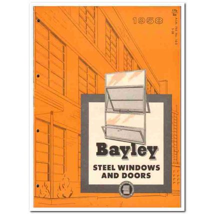William Bayley Company 1958 vintage windows catalog steel pivoted