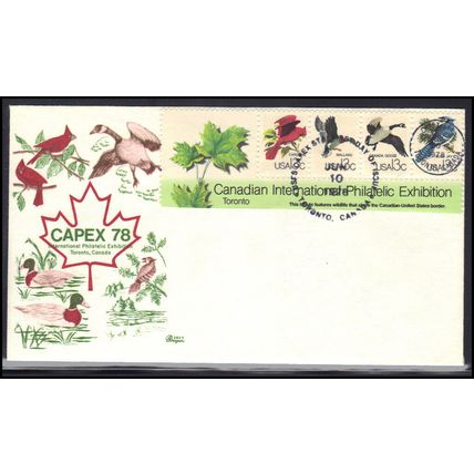 FDC Bazaar 1757a-1757d 13c Souvenir Sheet (Cachet-U/A) Box0642