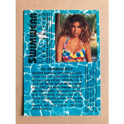 Ujena Swimwear Illustrated 1994 Edition Base trading card # 83 Michelle (A)