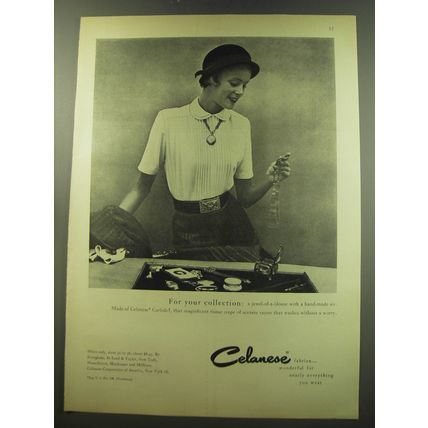 1949 Celanese Carlisle Blouse by Everglade Ad - For your collection
