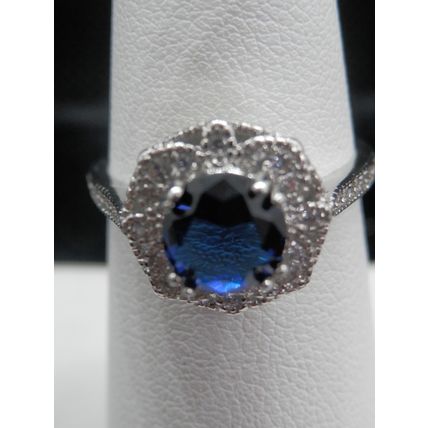 Ring Birthstone Blue Sapphire 925 Sterling #73 USA Seller