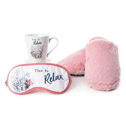 Me to You Pink Slippers, Eye Mask & Mug Boxed Gift Set